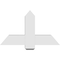 Ekena Millwork Eugene Architectural Grade PVC Gable Bracket, 36"W x 21"H x 6"D x 6"F, 14/12 Pitch GBP036X21X0606EUG00 - alternate 5